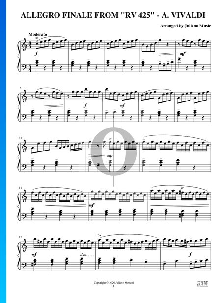Concerto pour mandoline en Do majeur, RV 425 : 3. Allegro Finale