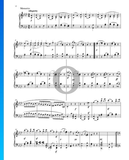 Sonata en fa menor, Op. 2 n.º 1: 3. Minueto