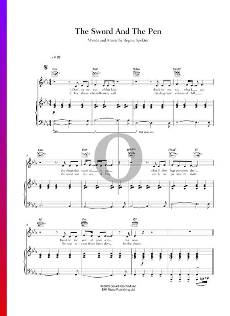 The Sword & The Pen Sheet Music