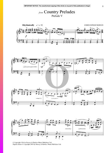 Country Preludes: Prelude No. 5 Sheet Music