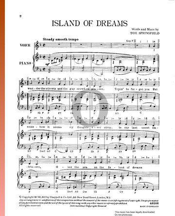 Island Of Dreams Sheet Music
