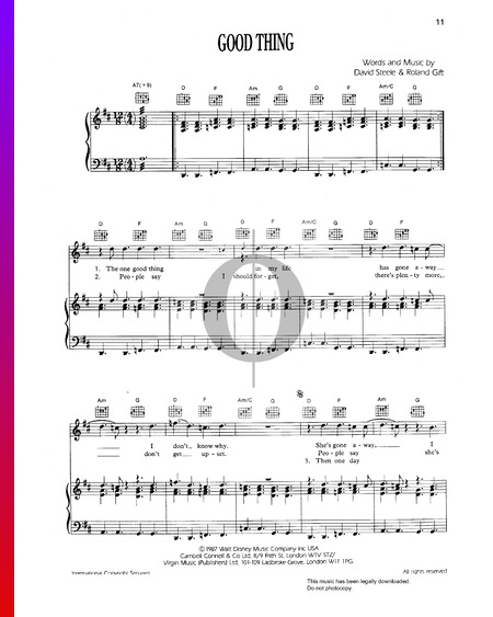 Good Thing Musik-Noten
