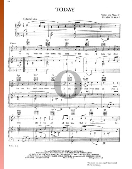 Today Musik-Noten