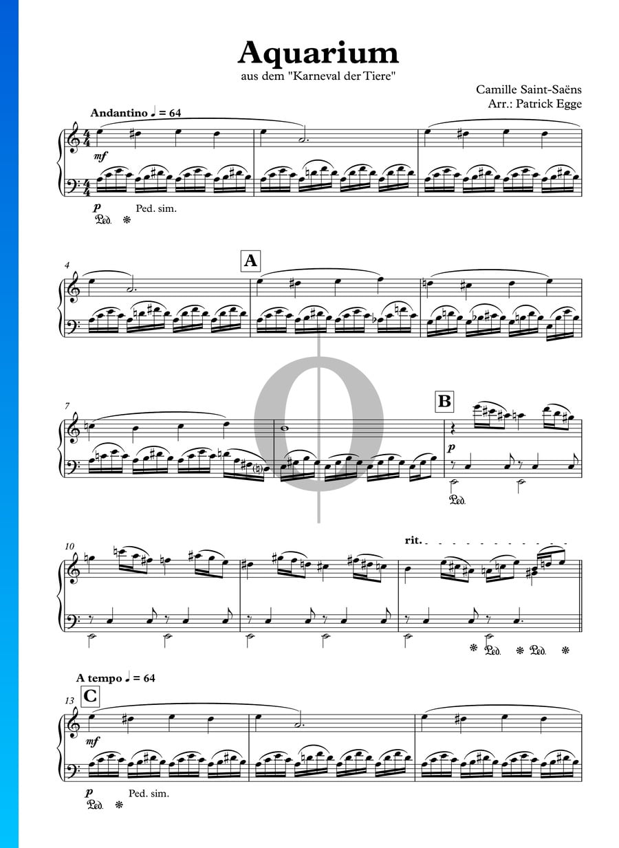 aquarium-carnival-of-the-animals-beginner-piano-sheet-music