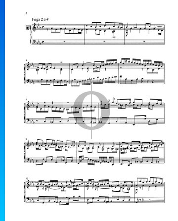 Partition Fugue en Do mineur, BWV 871