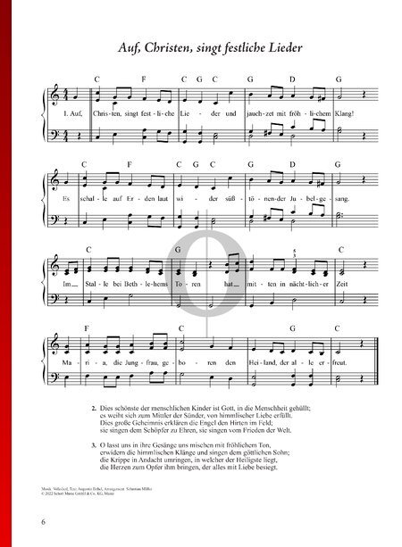 Auf, Christen, singt festliche Lieder