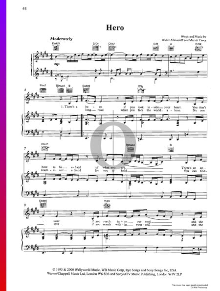 Hero Sheet Music