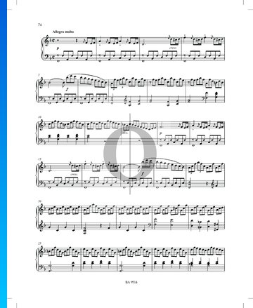Sonata en fa mayor n.º 2, Op. 53 P. XII: 42: 2. Allegro molto Partitura