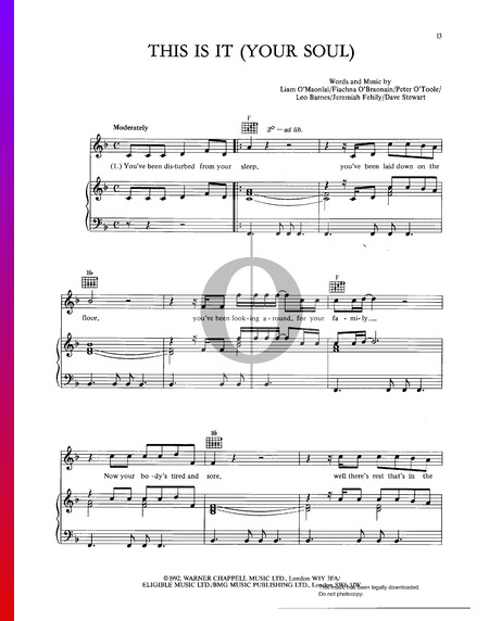 This Is It (Your Soul) Musik-Noten