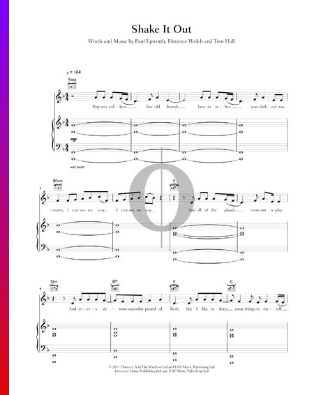 Shake It Out Sheet Music