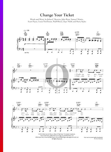 Change Your Ticket Sheet Music