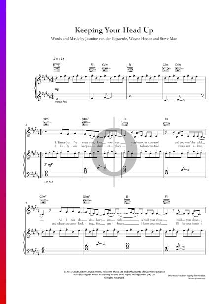 Keeping Your Head Up Musik-Noten