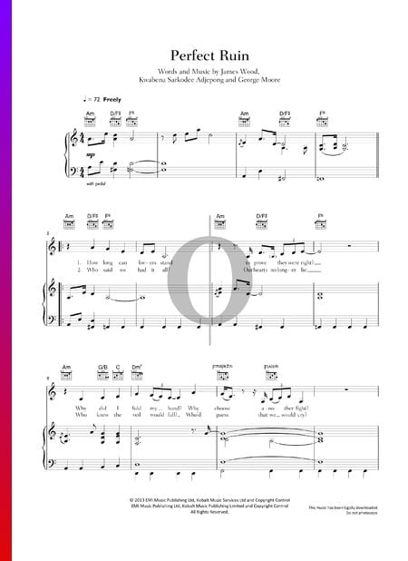 Perfect Ruin Musik-Noten