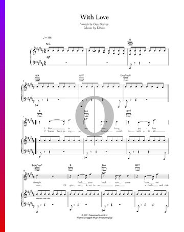 With Love Sheet Music