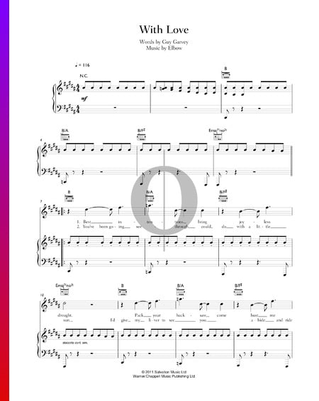 With Love Musik-Noten