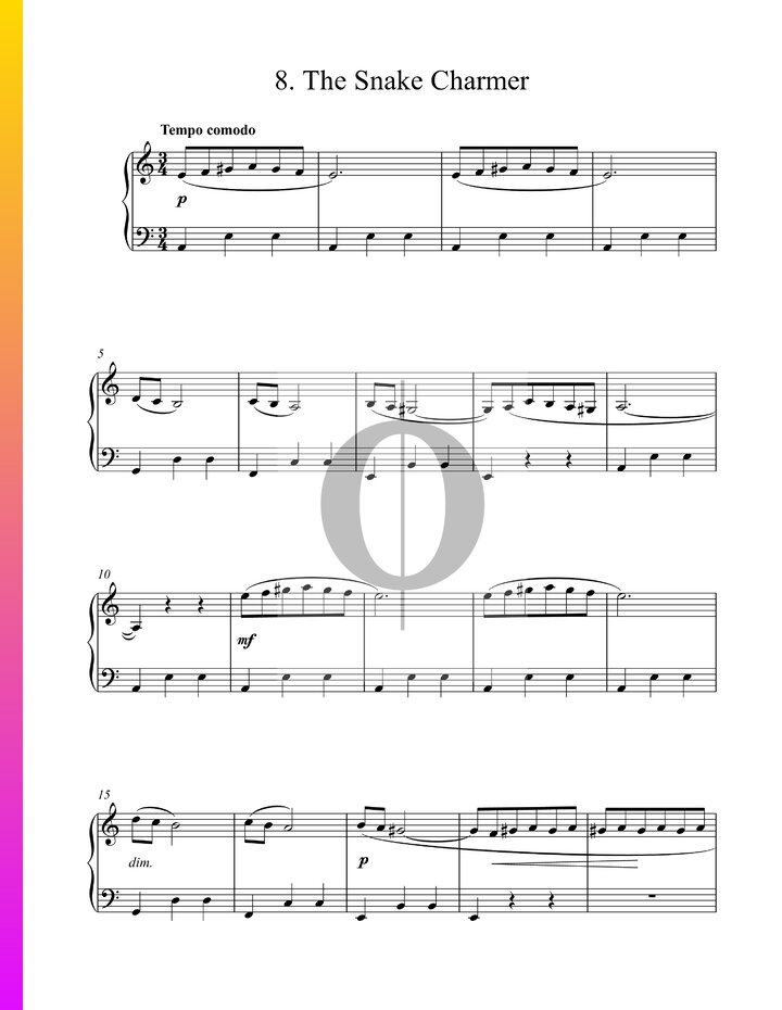 The Snake Charmer (Pam Wedgwood) Piano Sheet Music OKTAV