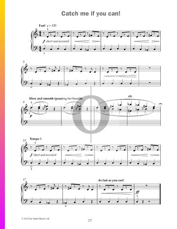 Catch me if you can! Partitura