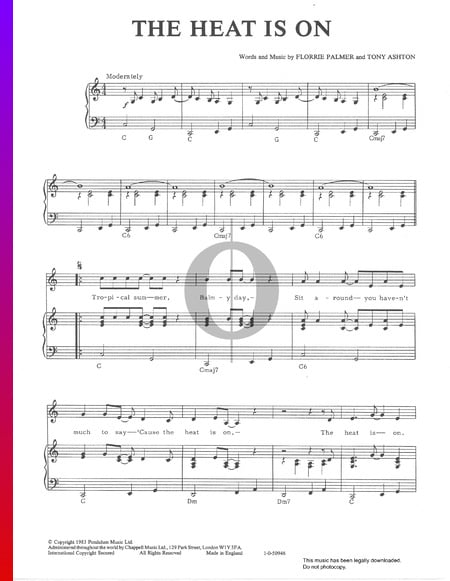 The Heat Is On Sheet Music