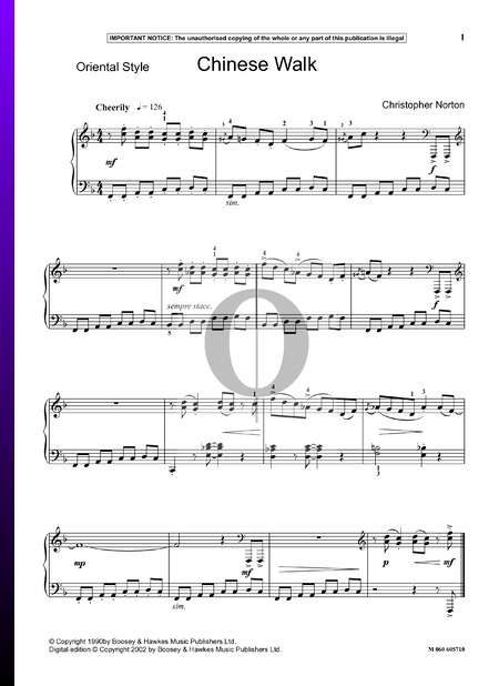 Chinese Walk Sheet Music