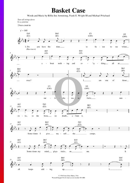 Basket Case Musik-Noten