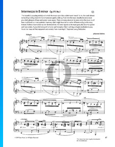 Intermezzo in B Minor, Op. 119 No. 1