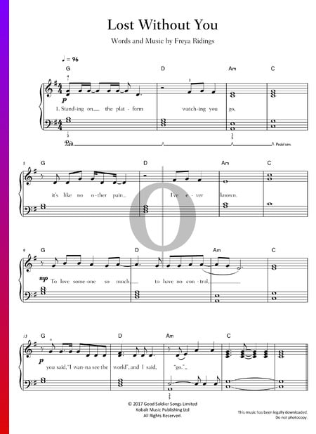 Lost Without You Musik-Noten