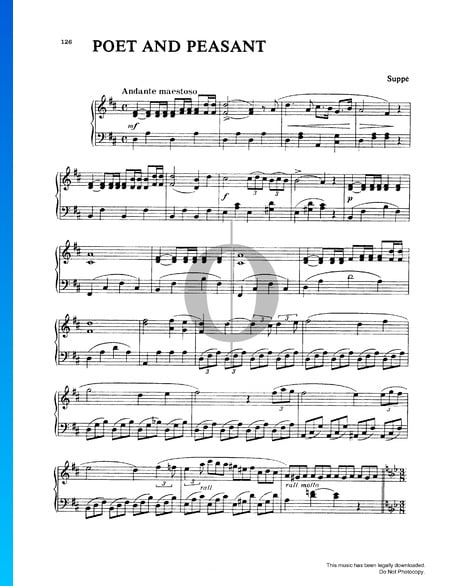 Poet and Peasant Musik-Noten