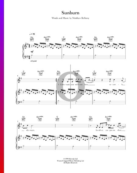 Sunburn Musik-Noten