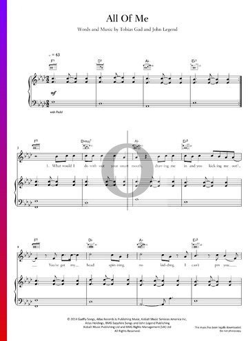 All Of Me Partitura