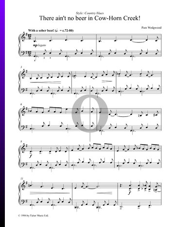 There Ain't No Beer In Cow-Horn Creek! Sheet Music