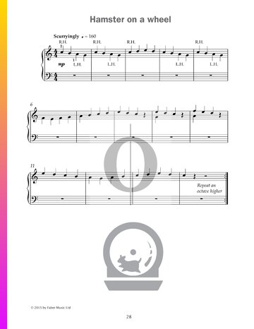 Hamster on a wheel Partitura