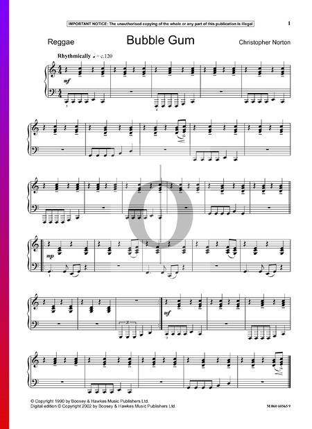 Bubble Gum Sheet Music