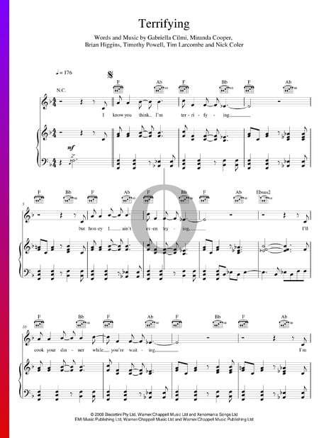 Terrifying Sheet Music