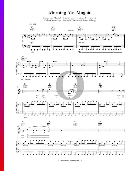 Morning Mr. Magpie Sheet Music