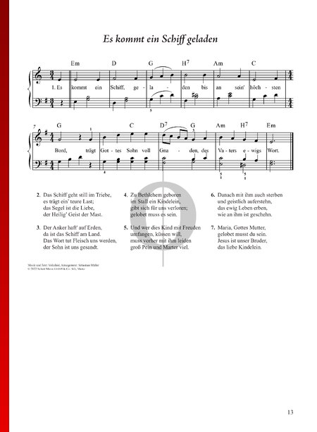 Es kommt ein Schiff geladen