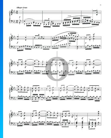 Sonata quasi una Fantasía, Op. 27 n.º 1: 4. Allegro vivace Partitura