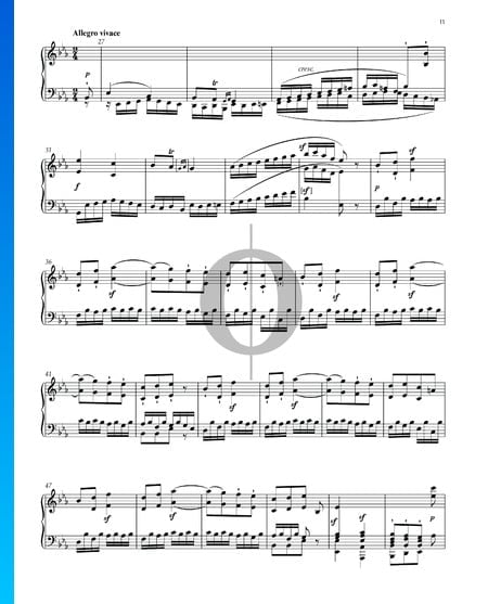 Sonata quasi una Fantasia, Op. 27 Nr. 1: 4. Allegro vivace Musik-Noten