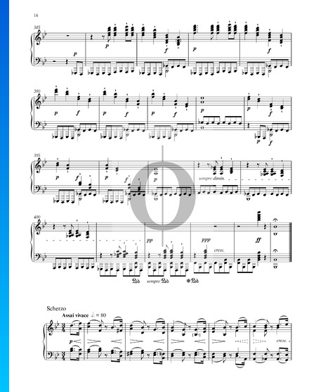 Sonate n°29 en Si bémol majeur, op. 106 (Pianoforte) : 2. Scherzo : Assai vivace