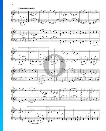 Sonata quasi una Fantasía, Op. 27 n.º 1: 2. Allegro molto e vivace Partitura