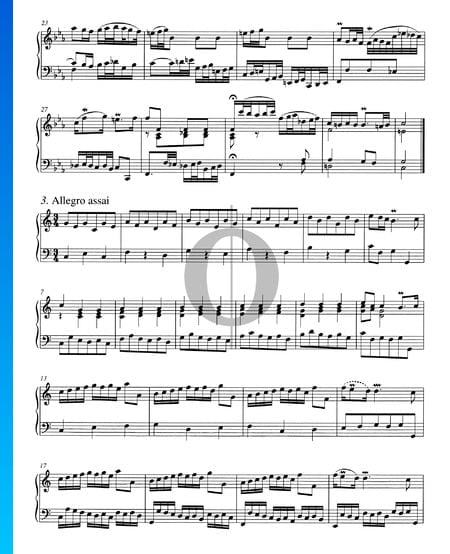 Concerto in C Major, BWV 984: 3. Allegro assai Sheet Music