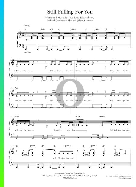 Still Falling For You Sheet Music