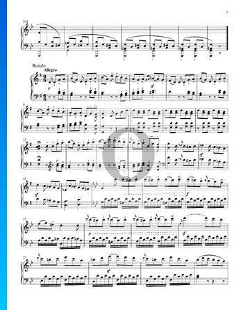 Sonata fácil, Op. 49 n.º 1: 2. Rondó Partitura