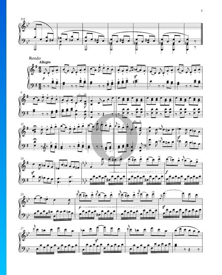 Sonate facile, Op. 49 No. 1: 2. Rondo Partition