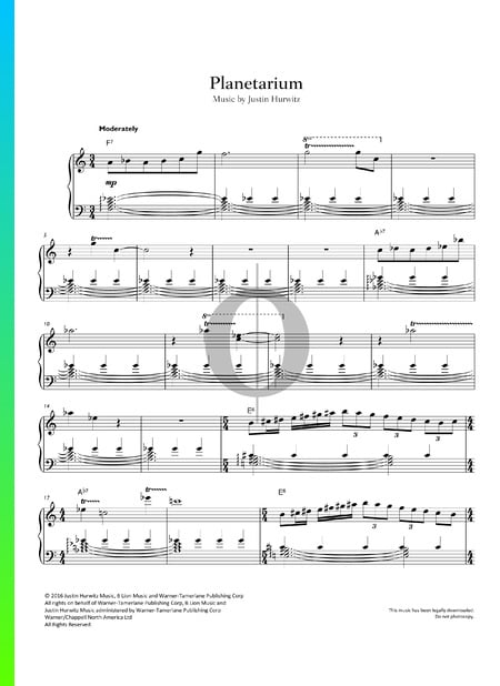 Planetarium Sheet Music