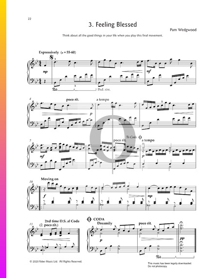 Changing Moods: 3. Feeling Blessed Partitura