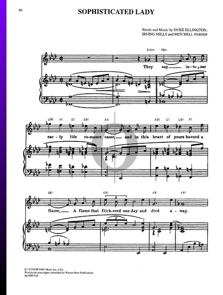 Sophisticated Lady Musik-Noten
