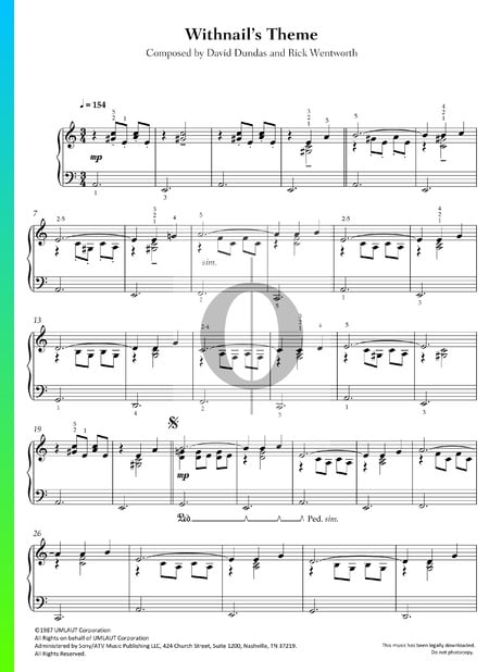 Withnail's Theme Sheet Music
