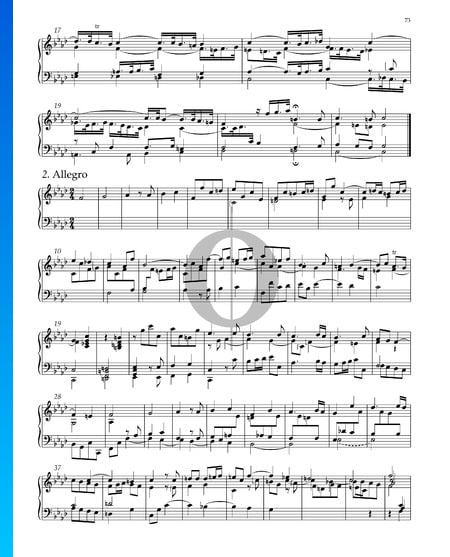 Suite No. 8 en Fa mineur, HWV 433: 2. Allegro Partition