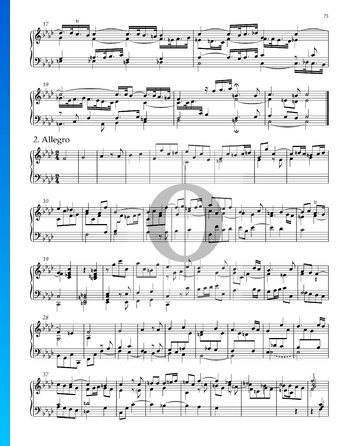 Suite Nr. 8 f-Moll, HWV 433: 2. Allegro Musik-Noten