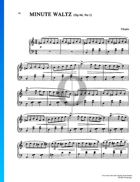 Valse, Op. 64 No. 1 (Valse Minute) Partition